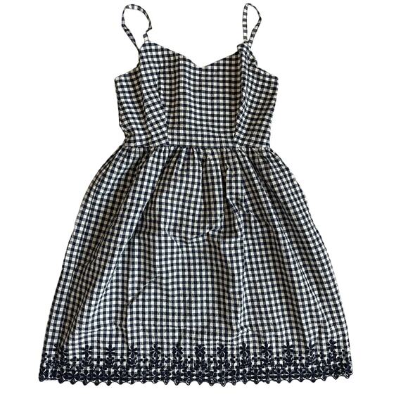 Draper James, Navy/White, Gingham, Lined, Mini Tank Dress- 0/2(Altered) - Picture 1 of 9